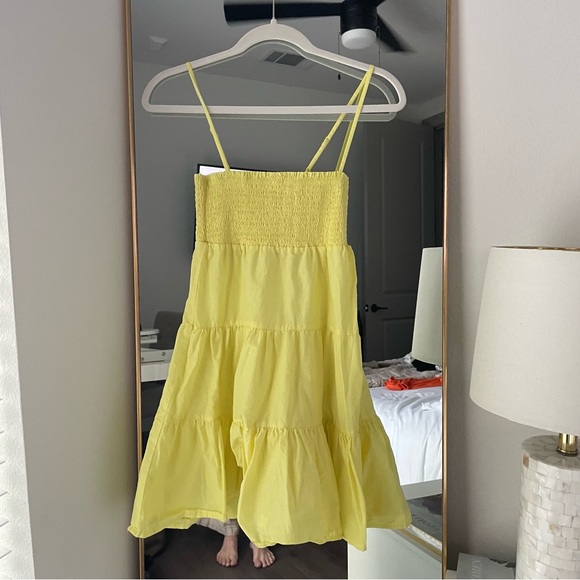 NWOT BB Dakota Yellow Mini Dress - Picture 1 of 2